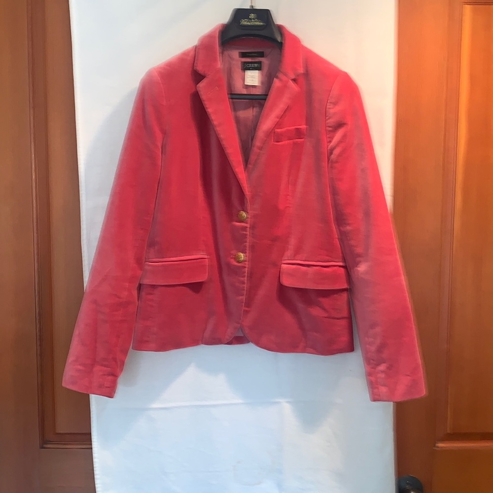 J. Crew schoolboy velvet blazer
